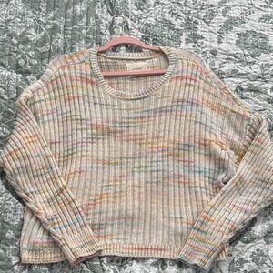 Lucky Brand Pastel Striped Women's Sweater